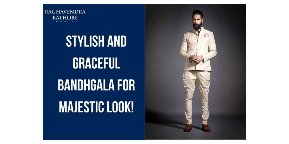 Buy Bandhgala Suits for Men from Rathore.com