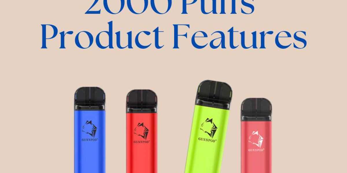 Gunnpod 2000 Puffs Product Features [Infographic]