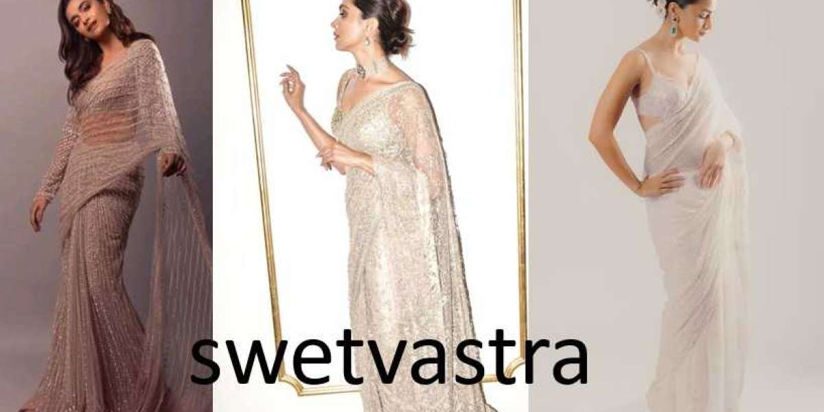 New Stylist transparent saree online shopping