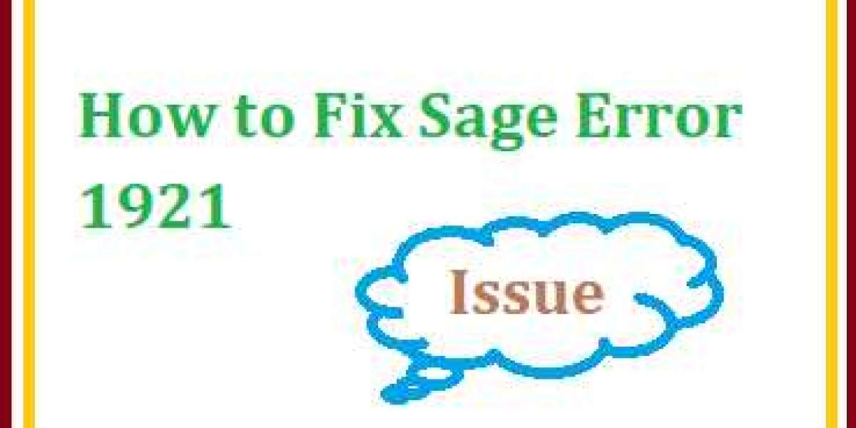 How to Fix Sage Error 1921