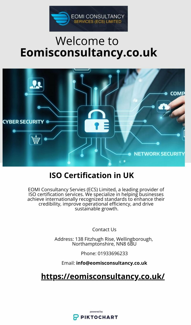 EOMI - ISO Certification in UK | Piktochart Visual Editor