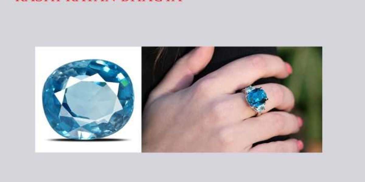 Blue Zircon Gemstone Get Online At Rashi Ratan Bhagya