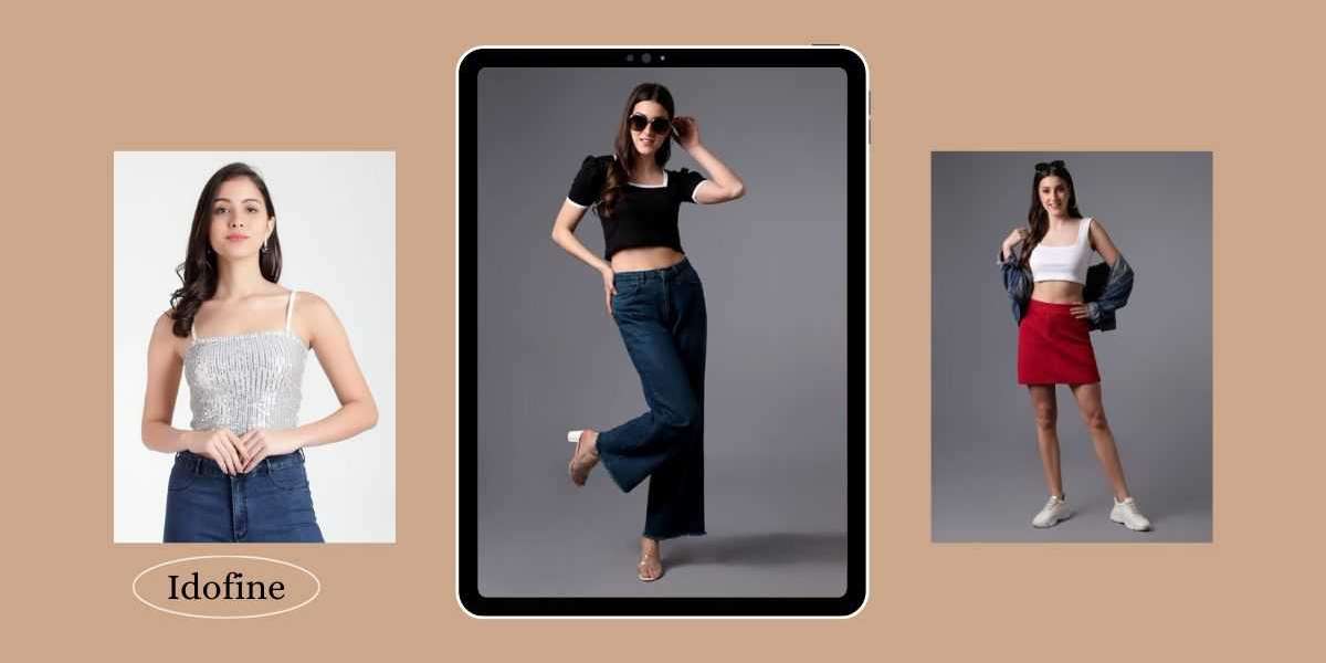 Black Crop Top For Women