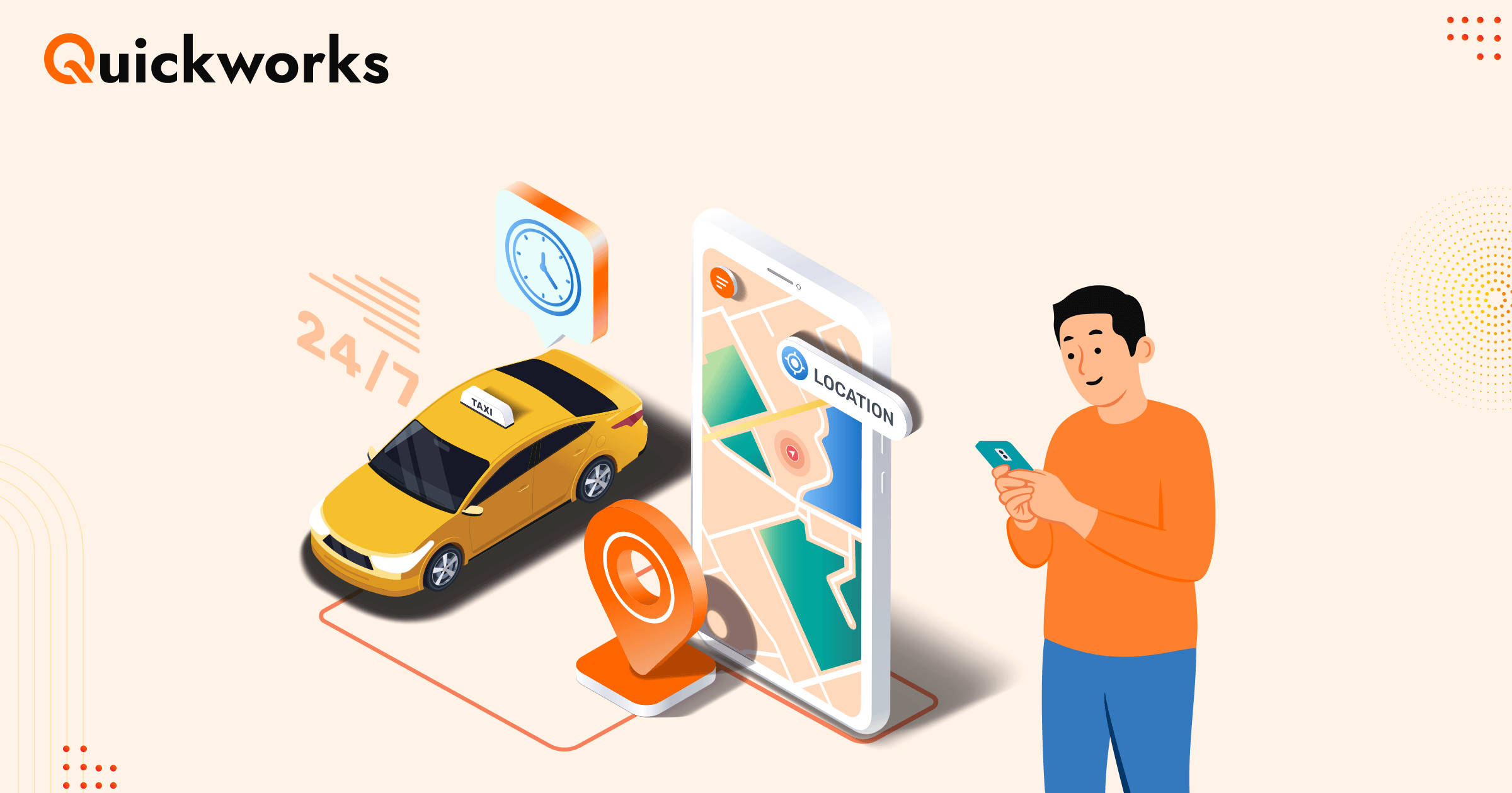 On Demand Taxi Booking App - Quickworks