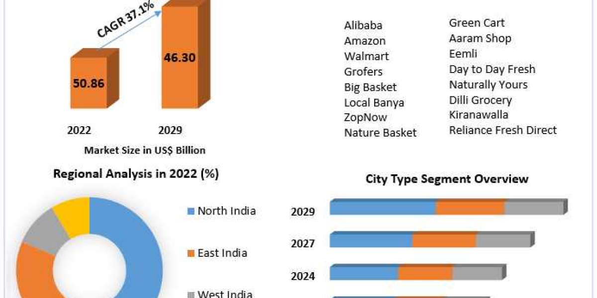 Indian Online Grocery Market Growth Statistics, Industry Share, Latest Trends, Growth Drivers, Size Estimate and Forecas