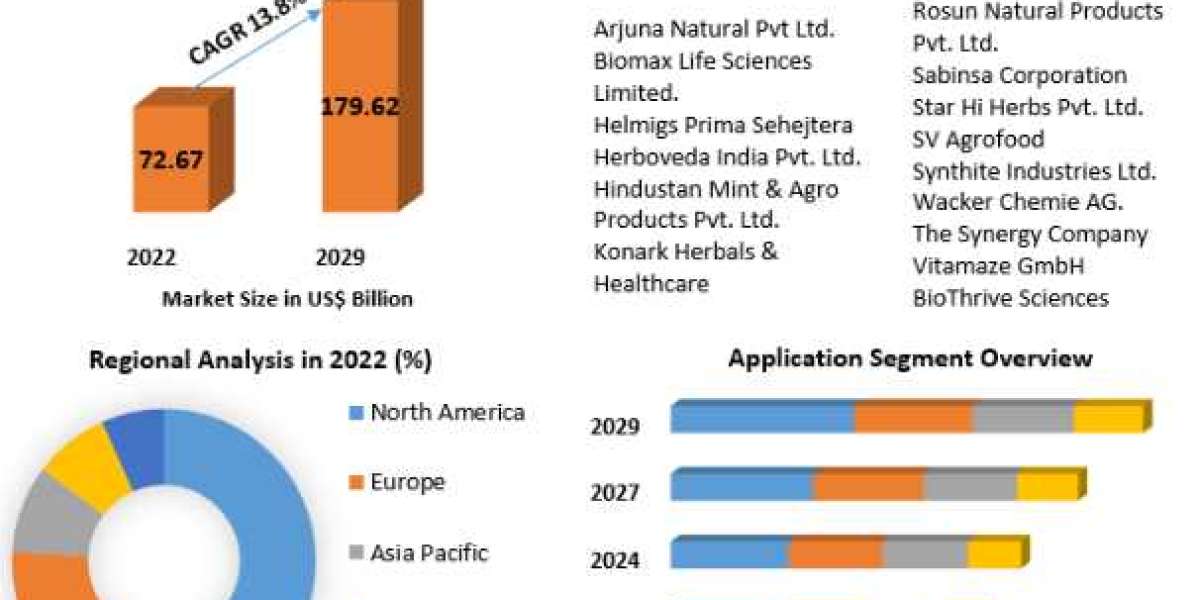 Curcumin Market Size-Share Estimation, Regional Growth Status-2029