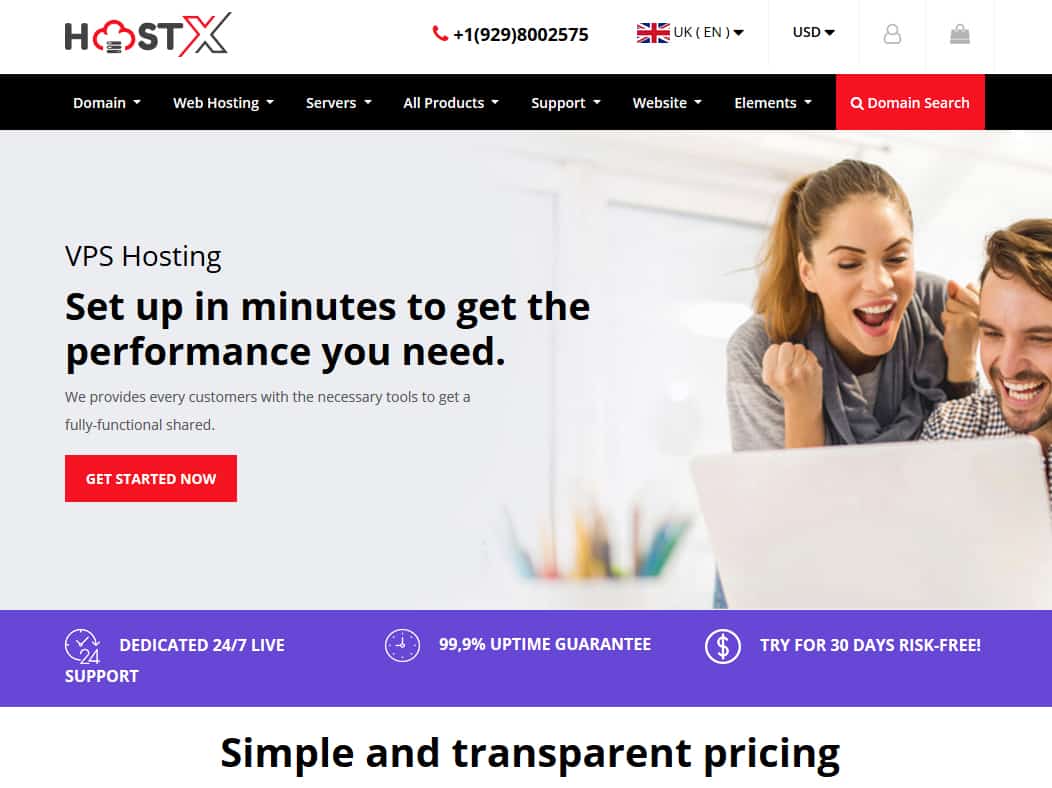 HostX WHMCS Theme - Best Web Hosting Template - 20% Off!